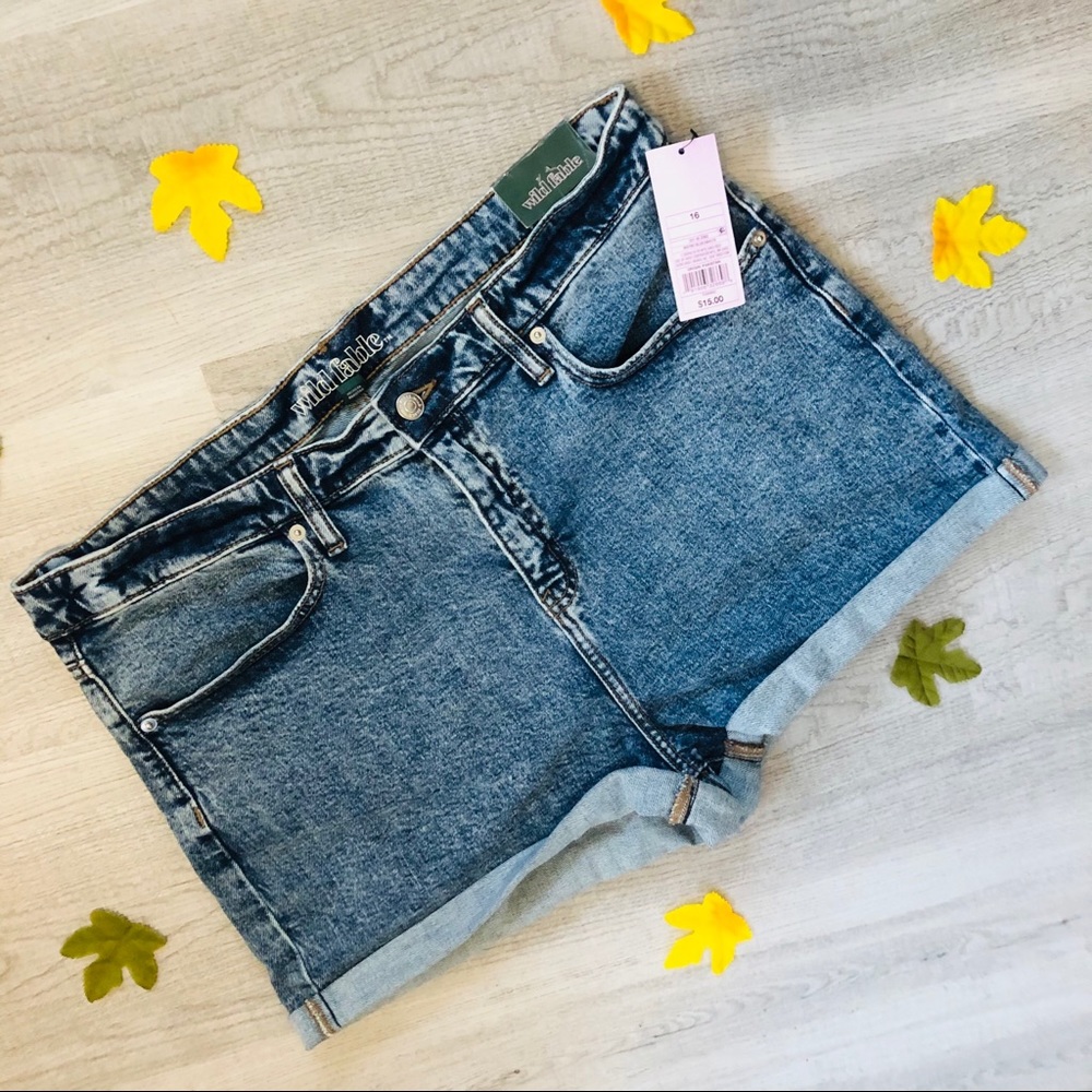 Target High Rise Jean Shorts